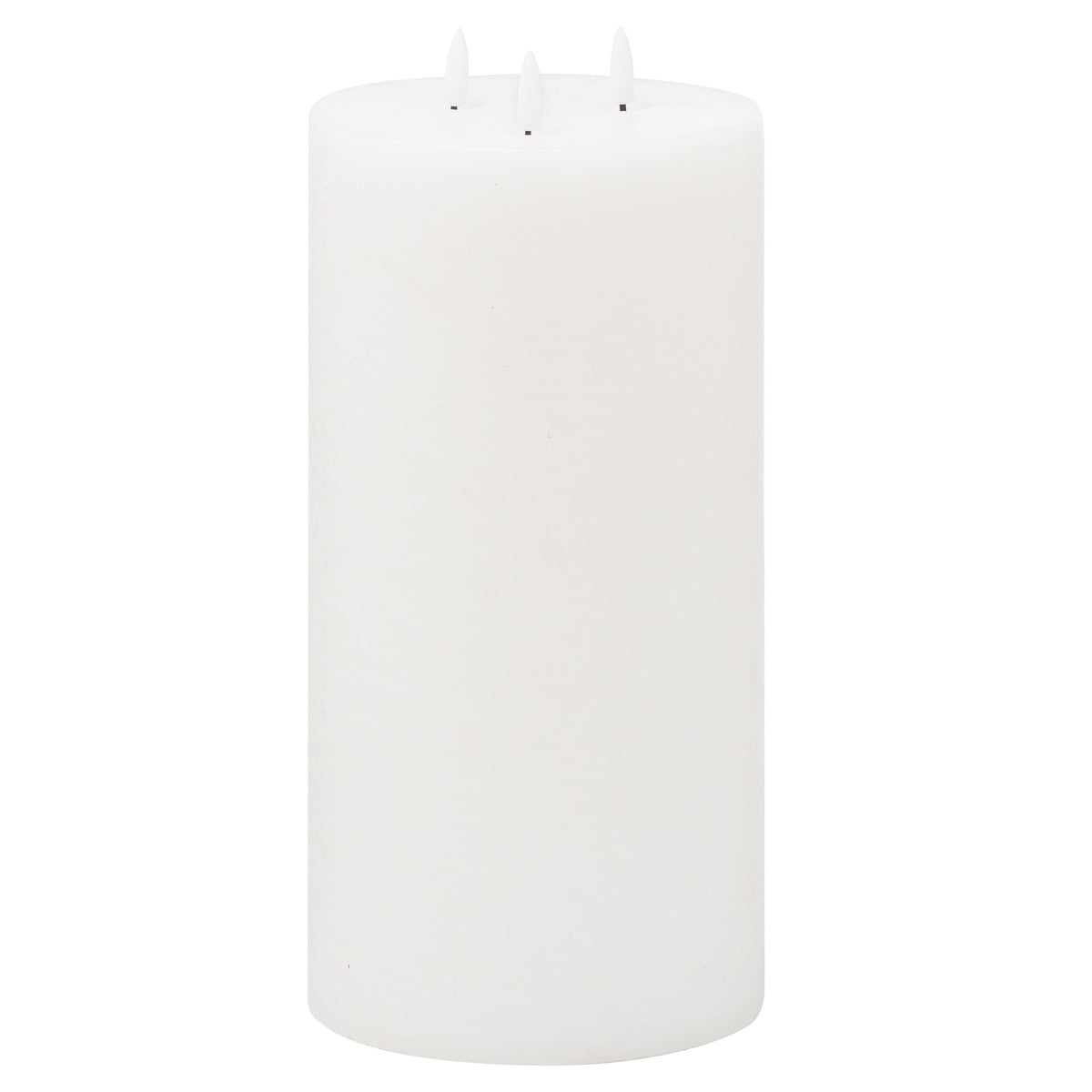 Luxe Collection Natural Glow 6x12 LED White Wax Candle
