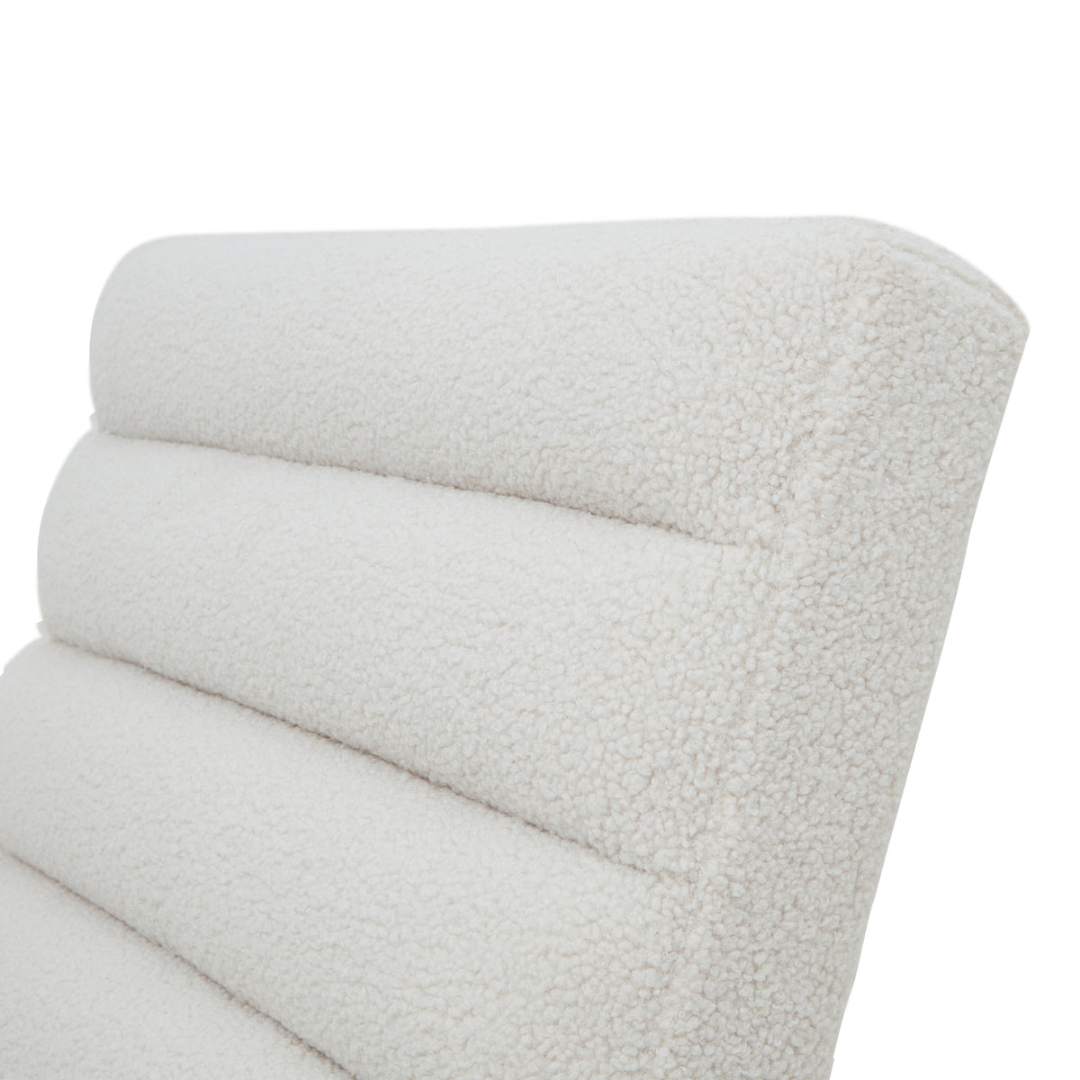 Boucle Ribbed Ark Chair
