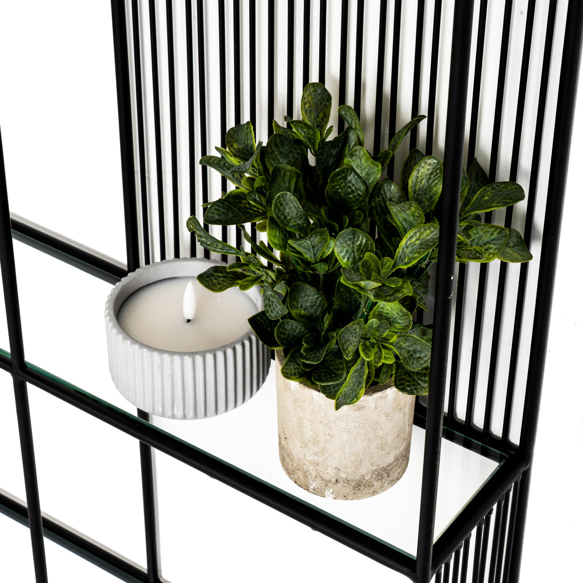 Axis Shelf Unit With Glass Shelves