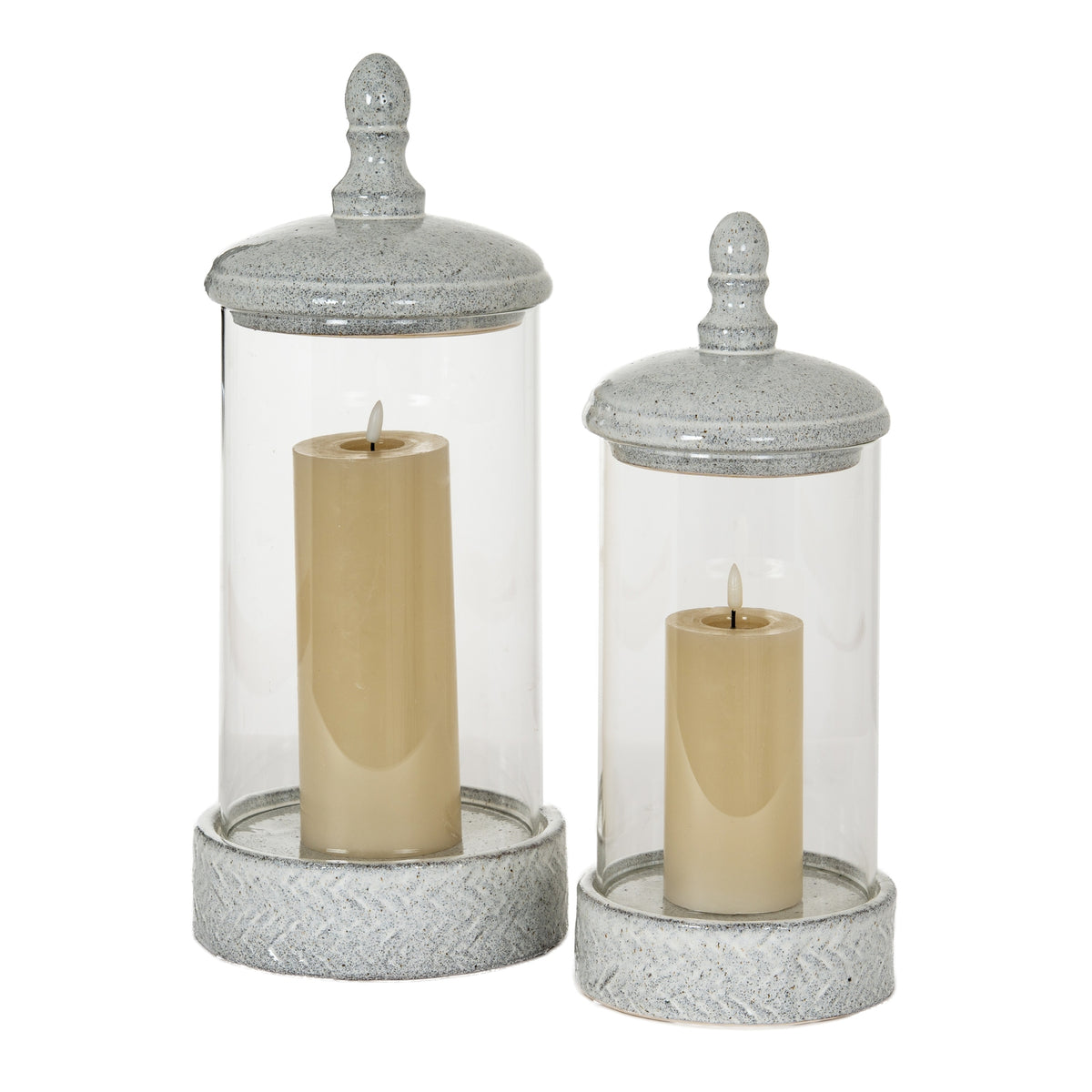 Sona Large Hurricane Lantern With Lid