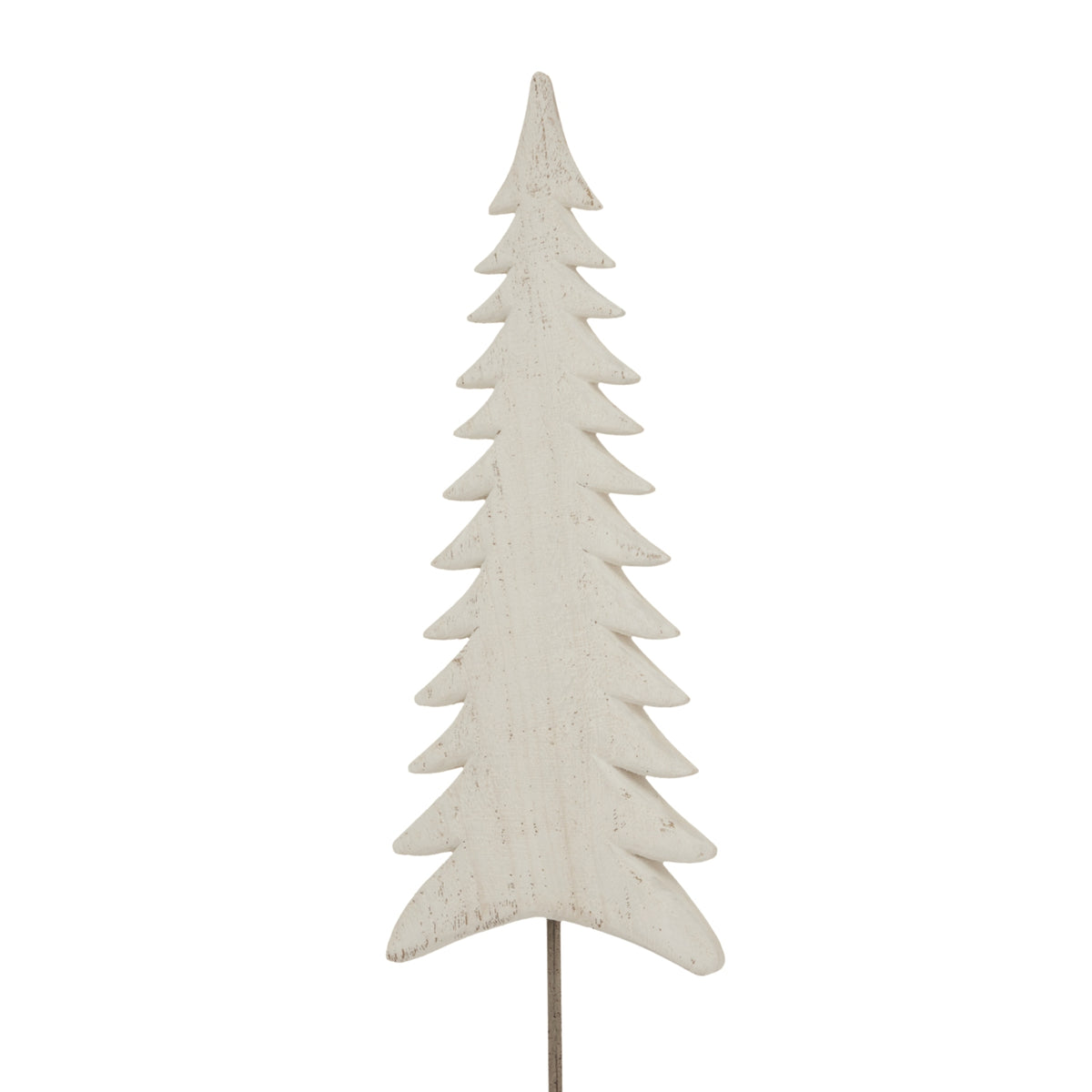 Large Whitewashed Tall Tree On Stand