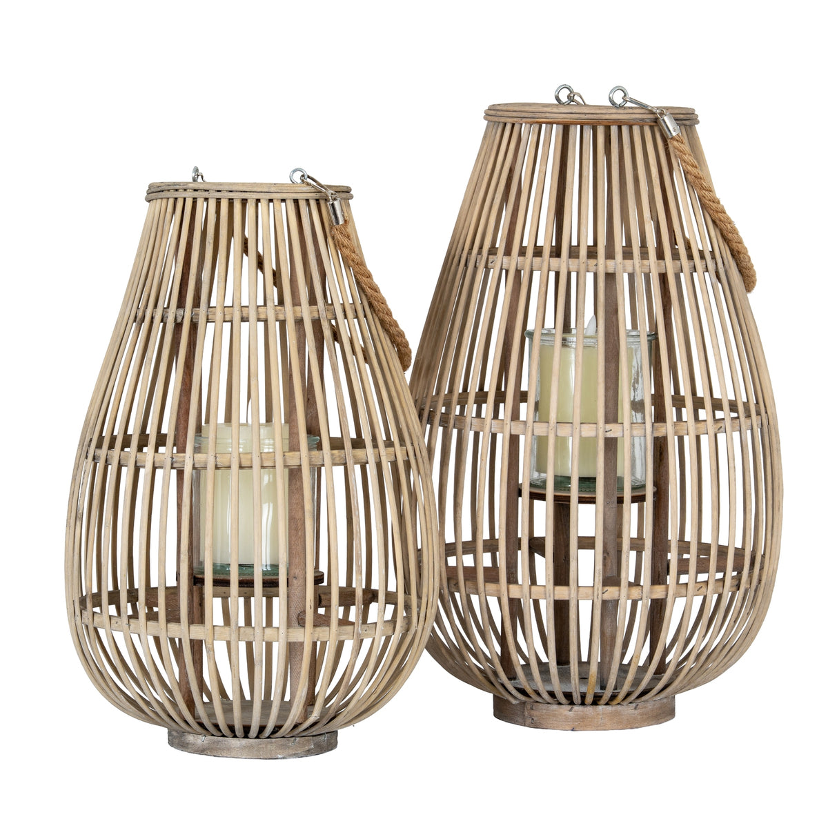 Medium Ellipse Lantern With Glass Holder