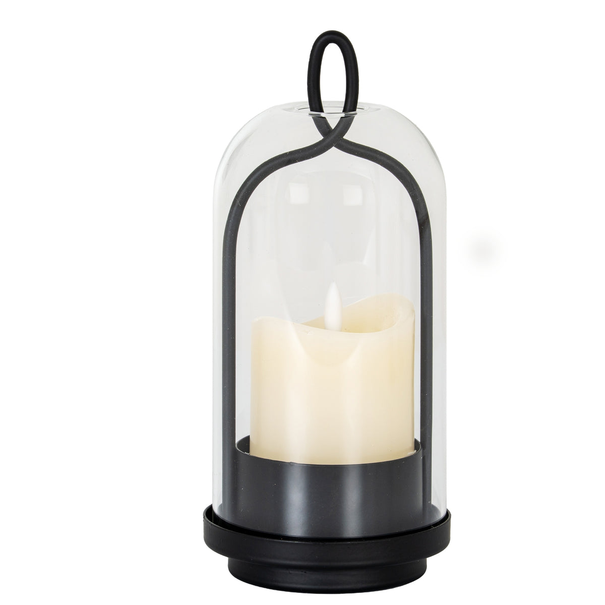 Nyx Medium Candle Holder With Glass Cloche