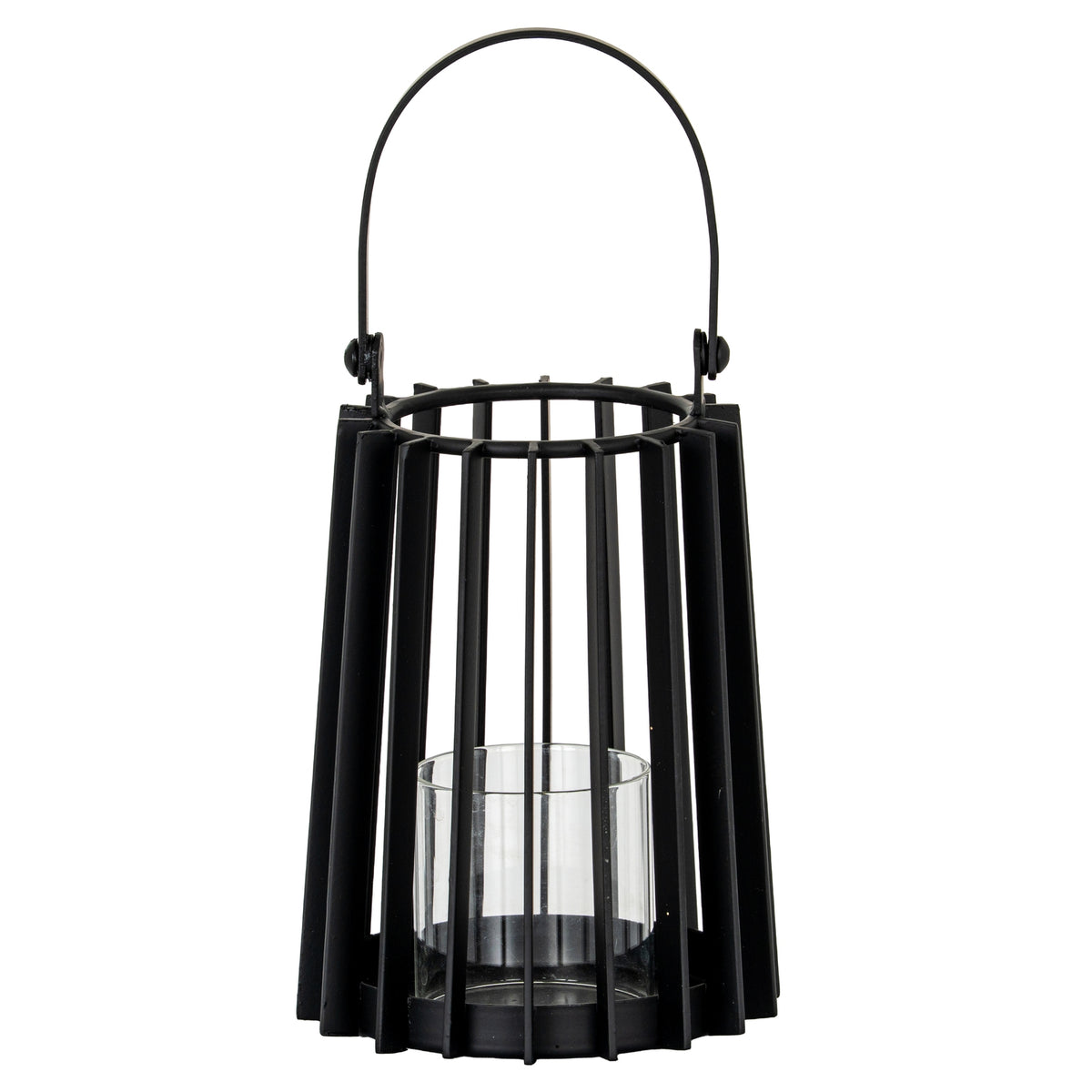 Lynk Small Lantern With Handle And Glass Candle Holder