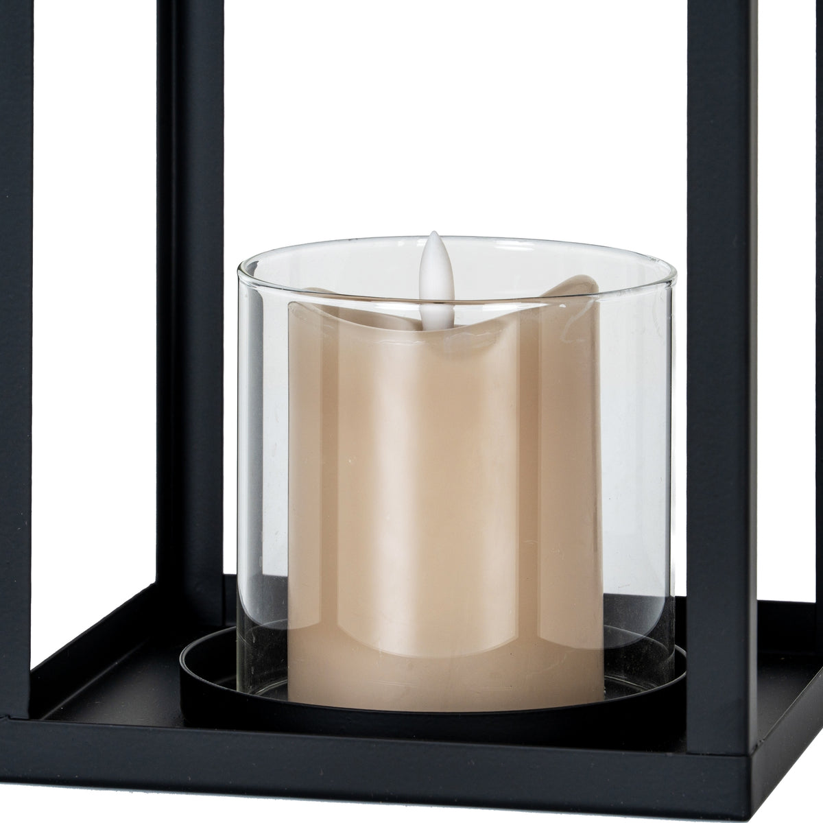 Astra Medium Lantern With Glass Candle Holder