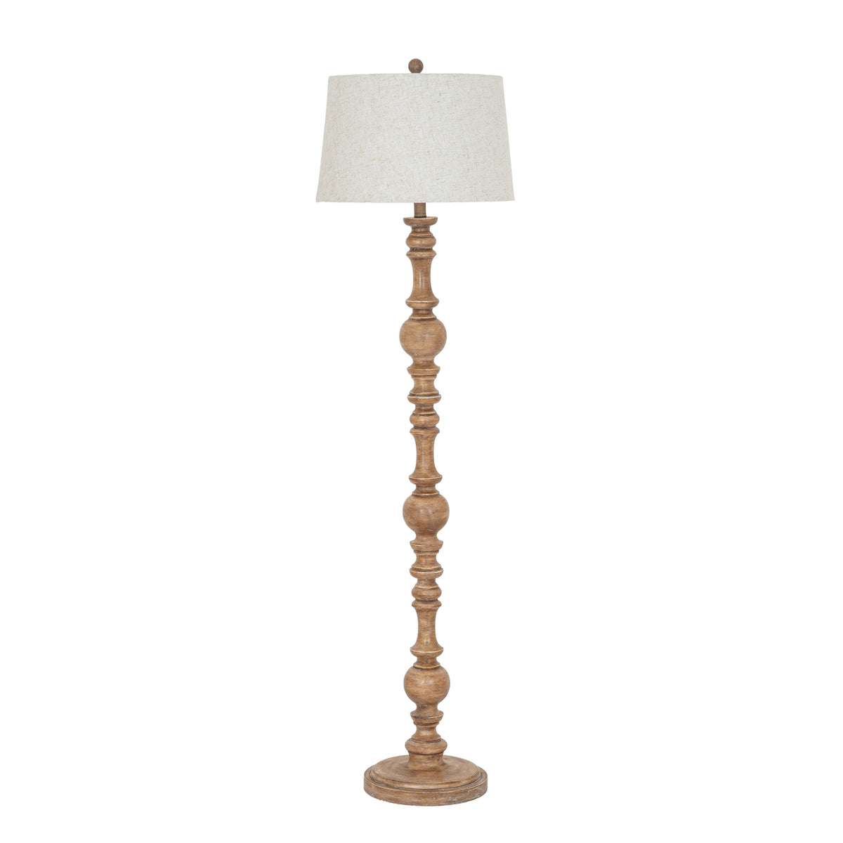 Seraphia Floor Lamp With Edged Linen Shade