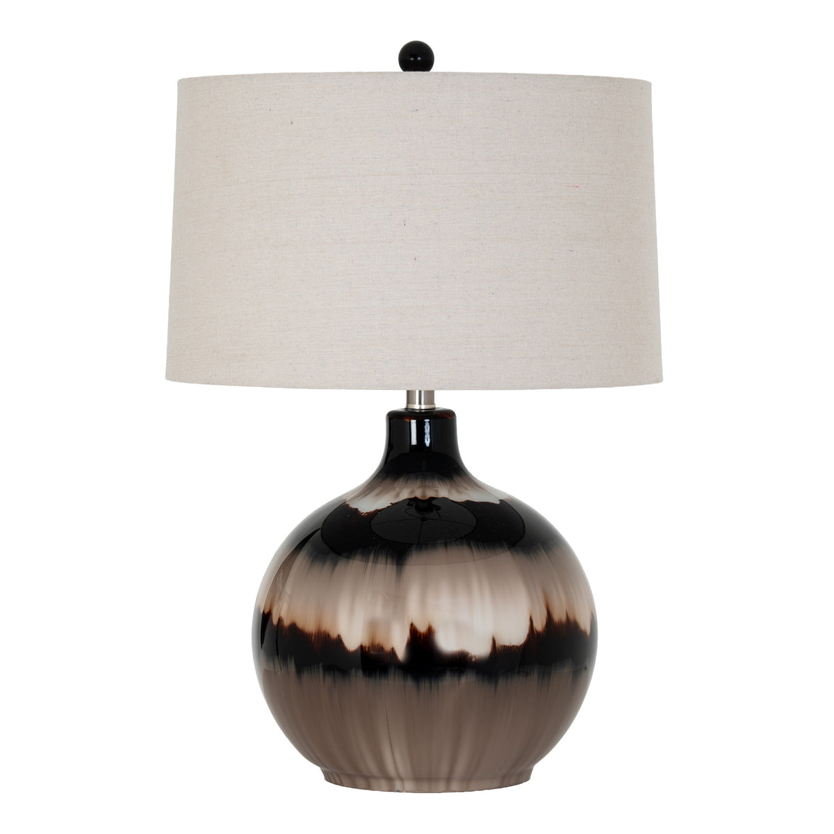Sepia Shadows Table Lamp With Linen Shade
