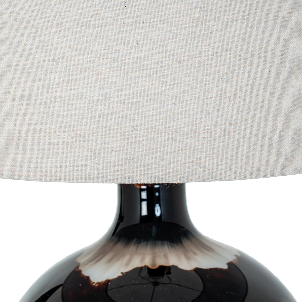 Sepia Shadows Table Lamp With Linen Shade