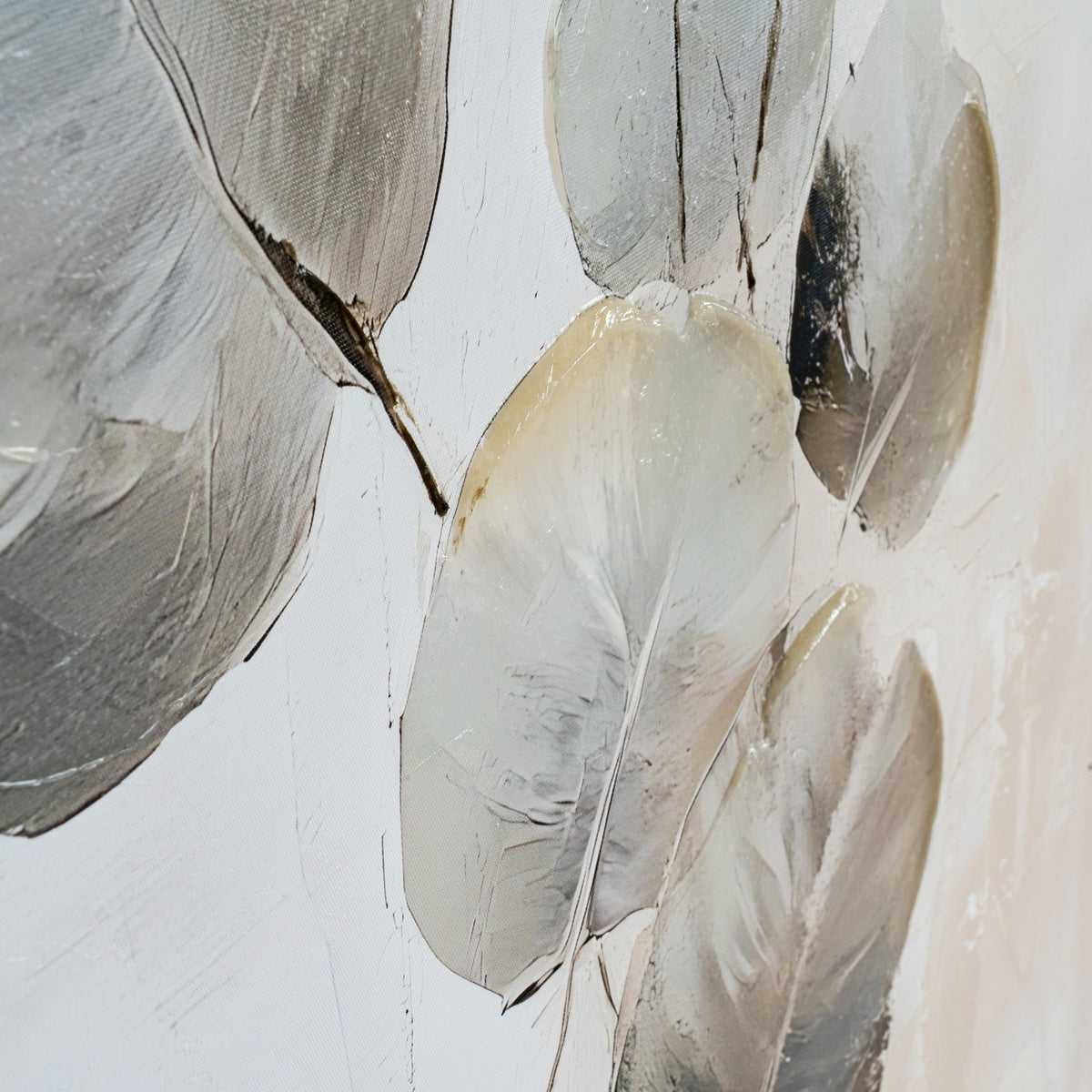 Silvra Hand Painted Canvas In Frame