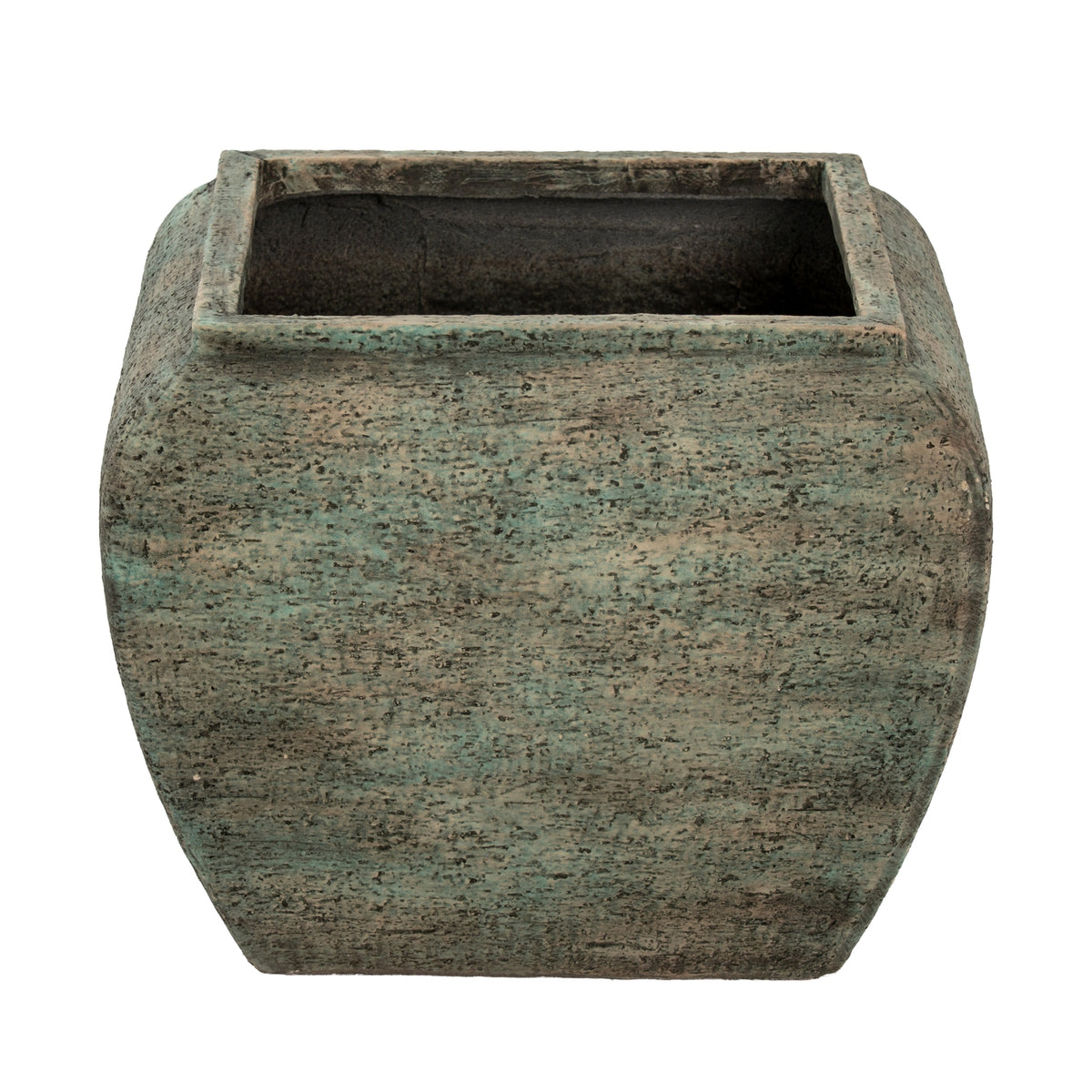 Verdan Square Drum Set Of 2 Planters