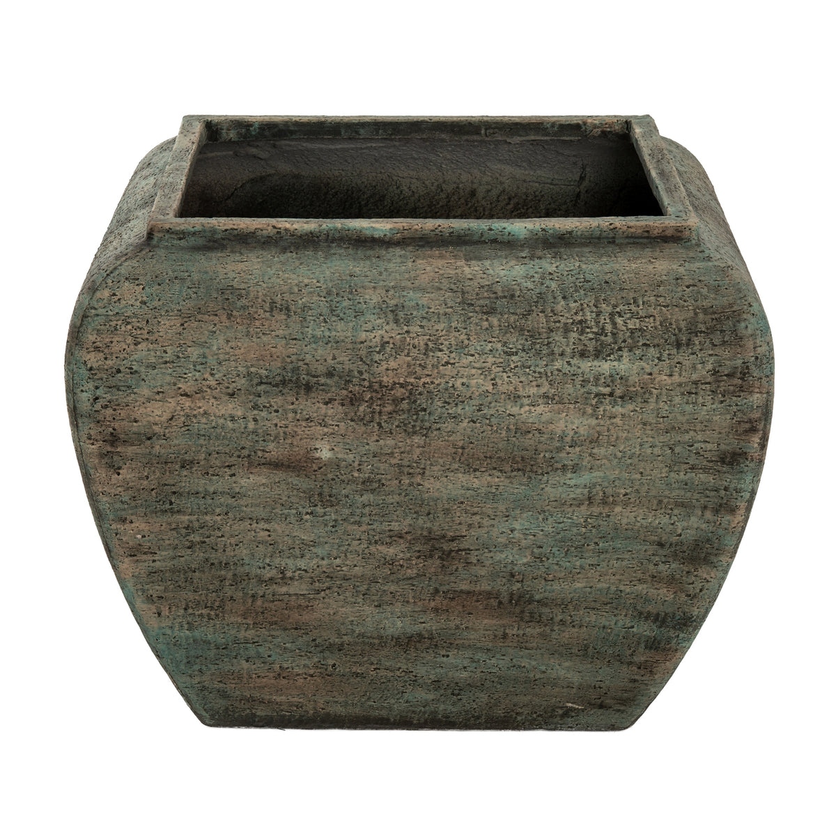 Verdan Square Drum Set Of 2 Planters