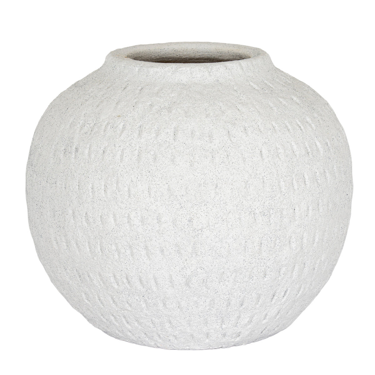 Ashen Large Round Vase