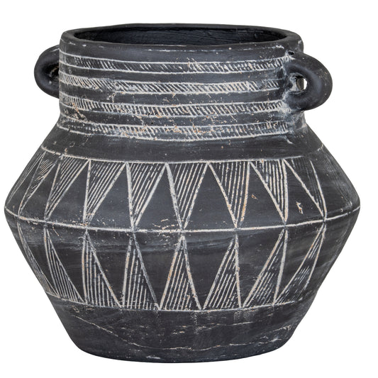Etched Collection Tall Pot With Handle