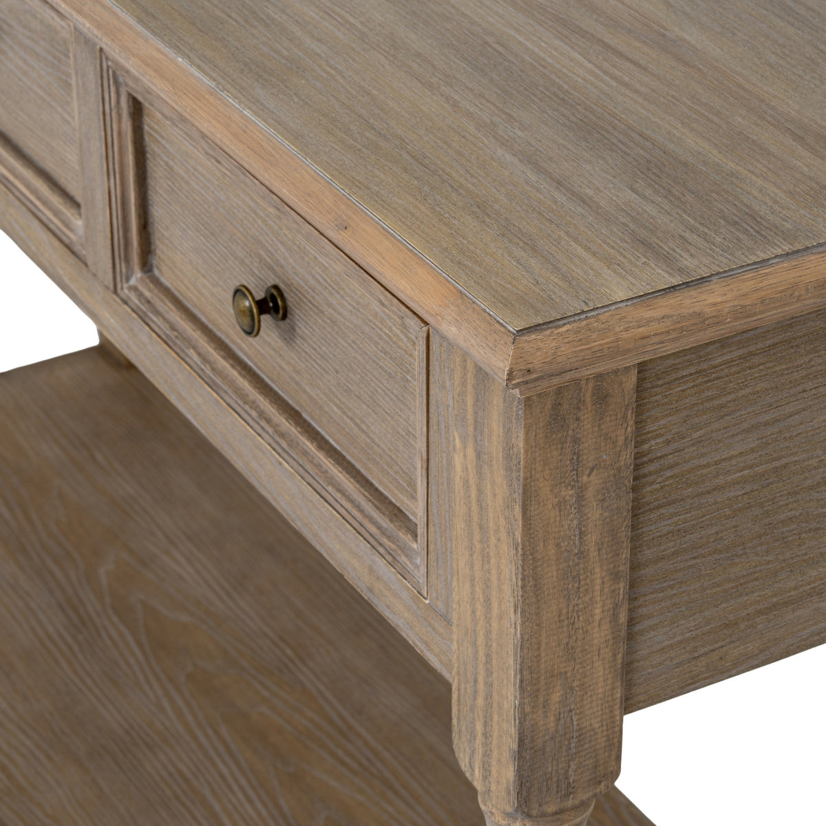 Delphine Collection 3 Drawer Console With Shelf