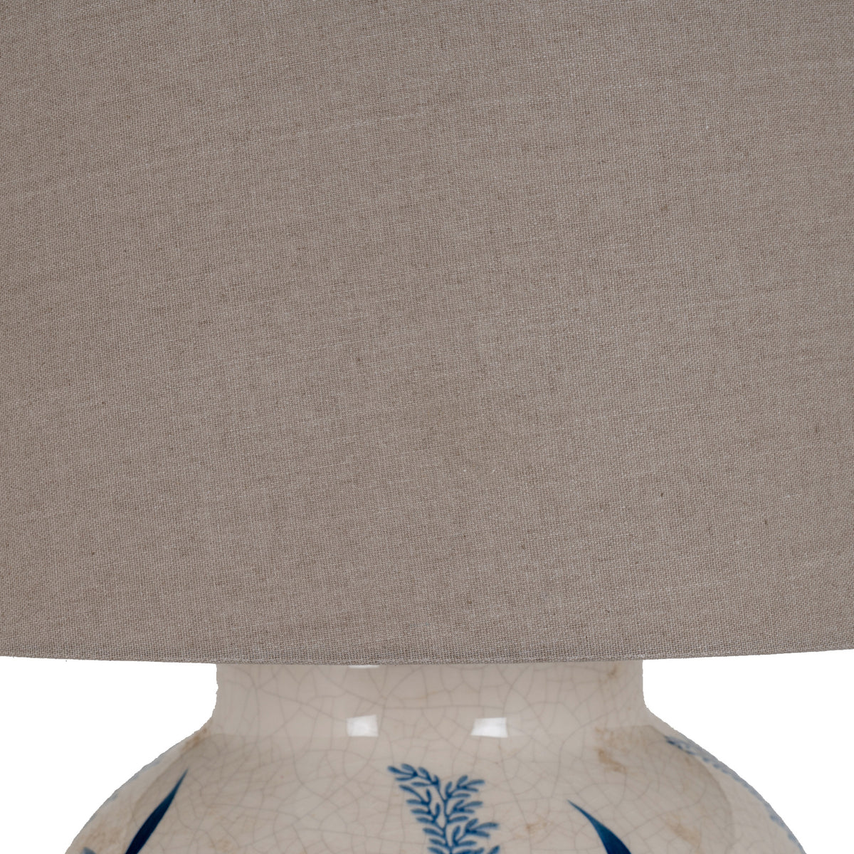 Blue Flora Ceramic Pot Lamp