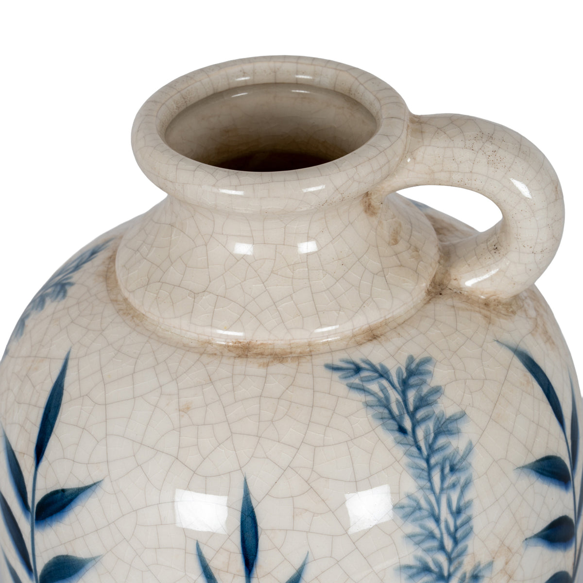 Blue Flora Amphora Jug Vase